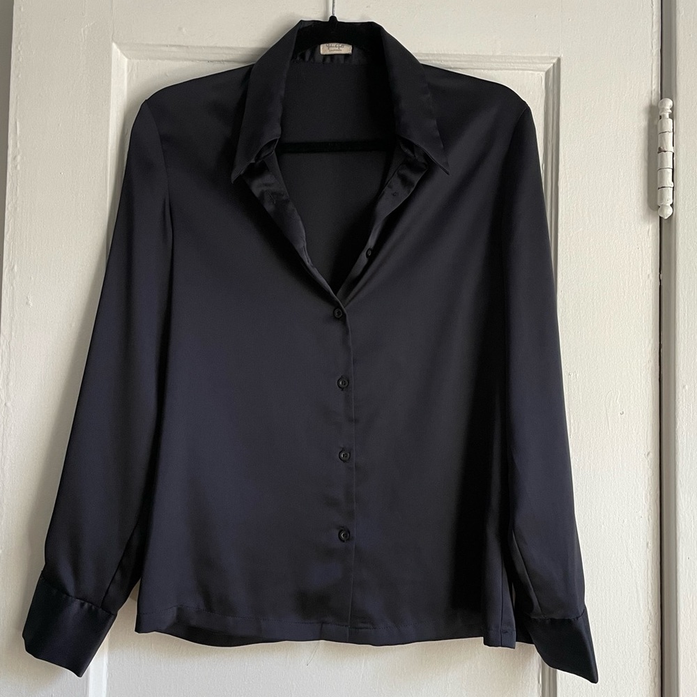 John Galt Navy Blouse